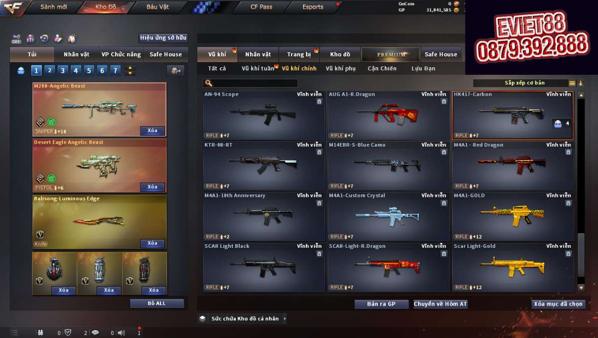 shop acc cf uy tin gia re